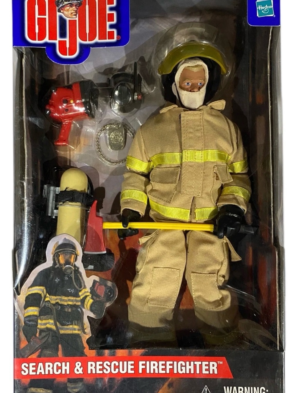 Search & Rescue Firefighter Action Figure - Tan & Yellow